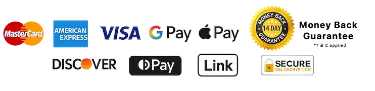 Secure payment options including credit cards, G Pay, and Apple Pay for the Ascend AI course, featuring a 14-day money-back guarantee and SSL encryption badge.